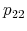  p_{22}