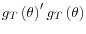 g_T \left( \theta \right)'g_T \left( \theta \right)