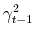  \gamma_{t-1}^{2}