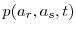  p(a_{r},a_{s},t)
