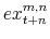  ex_{t+n}^{m,n}