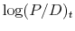  \log(P/D)_{t}