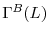  % \Gamma^{B}(L)% 