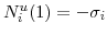  N_{i}^{u}(1)=-\sigma_{i}