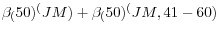 \beta _({50})^({JM} )+\beta _({50})^({JM,41-60} )