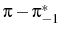  \pi - \pi^*_{-1}