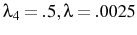  \lambda_4=.5, \lambda=.0025