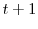  t+1