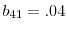  b_{41}=.04