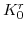 K^{r}_{0}