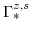  \Gamma^{z,s}_{\ast}