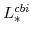  L^{cbi}_{\ast}