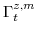  \Gamma^{z,m}_{t}