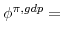  \phi^{\pi,gdp}=
