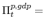 \Pi^{p,gdp}_{t}=