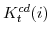  K^{cd}_{t}(i)
