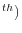 ^{th})