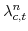  \lambda^{n}_{c,t}