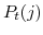  P_{t}(j)