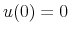  u(0)=0