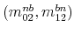  (m_{02}^{nb},m_{12}^{bn})