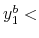  y_{1}^{b}<