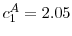  c_1^A = 2.05