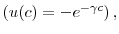  \left ( u(c)= -e^{- \gamma c} \right ),