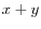 x+y