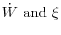 \dot {W}\mbox{ and }\xi 