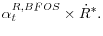 \alpha _t^{R,BFOS} \times \dot {R}^\ast .