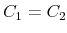  C_{1}=C_{2}
