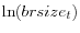 \ln (brsize_t )