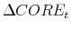  \Delta CORE_{t}