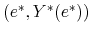 (e^{*}, Y^{*}(e^{*}))