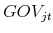 GOV_{jt}