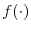  f(\cdot)