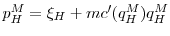  p_H^M = \xi_H + mc'(q_H^M)q_H^M