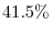  41.5\%