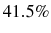  41.5\%