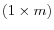  \left(1 \times m \right)