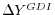  \Delta Y^{GDI}