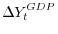 \displaystyle \Delta Y_t^{GDP}