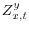  Z_{x,t}^y