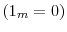  (1_m =0)