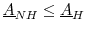  \underline{A}_{NH} \le \underline{A}_{H}