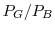  P_G / P_B