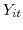 \displaystyle Y_{it}