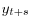  y_{t+s}