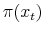  \pi(x_t)